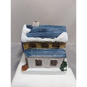 A Dickens Christmas Collection Fezziwig's House 1988 RSVP Inc Cold Cast Cottage